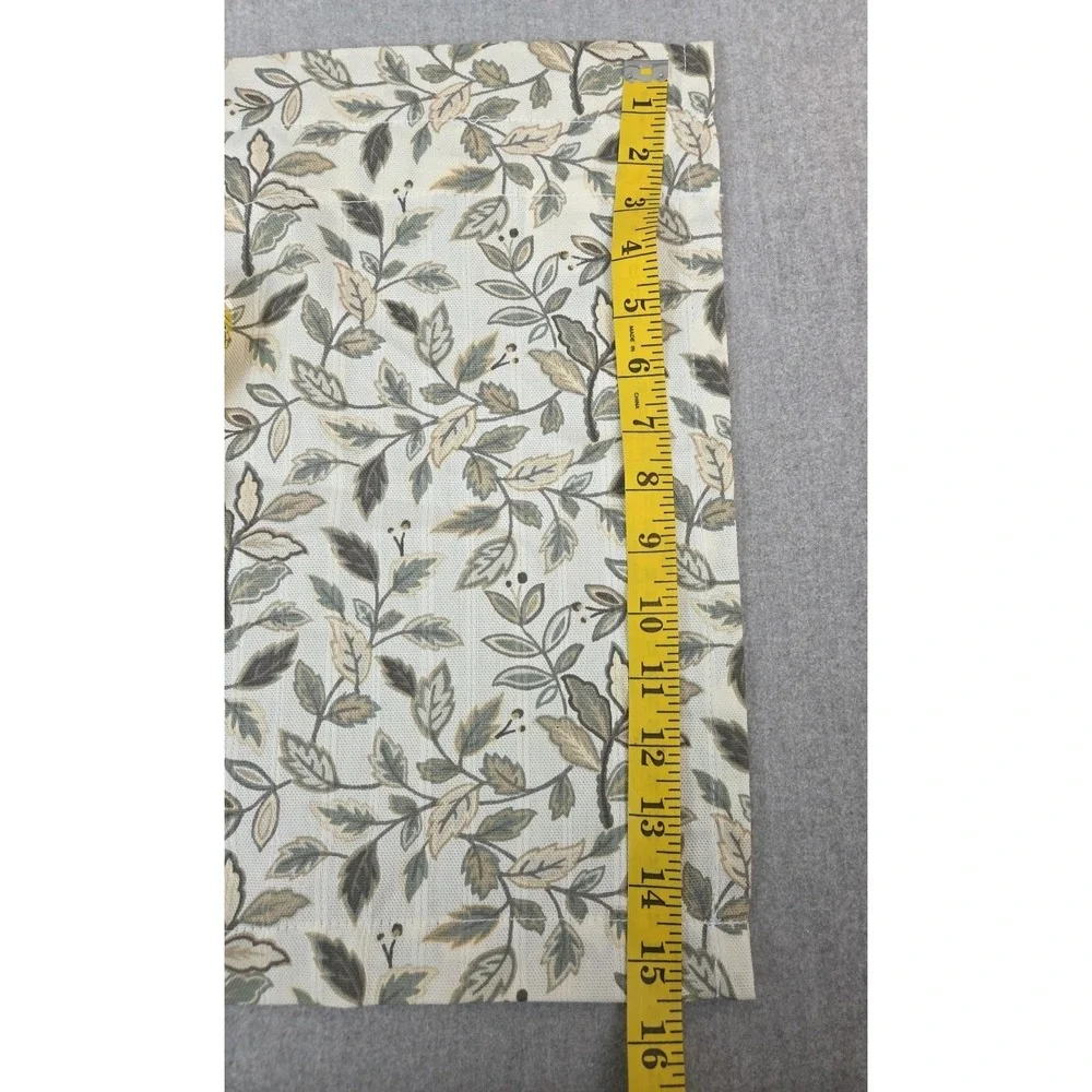 Waverly Valance Cottage Green Leaf Rod Pocket Curtain 15x52 Earth Nature Country